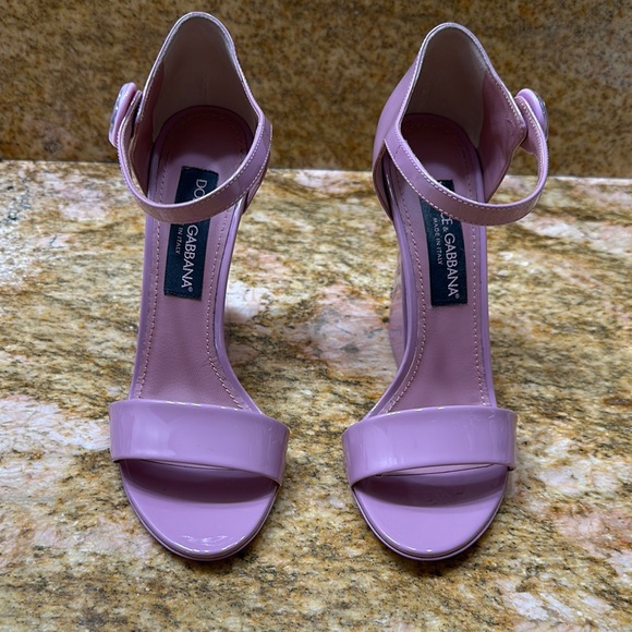 Dolce & Gabbana Pink Heeled Sandals - Picture 1 of 12